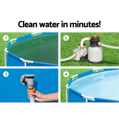 Bestway 1000GPH Flowclear™ Sand Filter Swimming Above Ground Pool Cleaning Pump Payday Deals