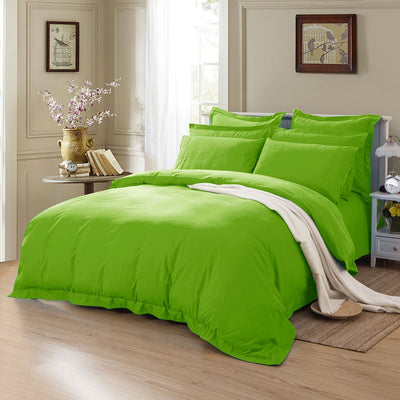 1000TC Tailored King Size Green Duvet Doona Quilt Cover Set Payday Deals