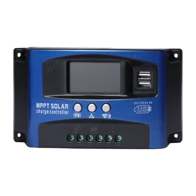 100A Solar Panel Charge Controller 12V 24V Regulator Auto Dual USB Mppt Battery Payday Deals