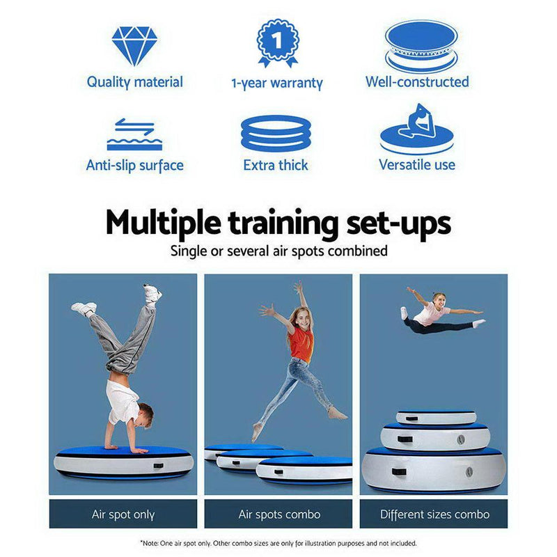 Everfit 100cm Inflatable Air Spot Track Tumbling Mat Airtrack Floor Gymnastics Payday Deals