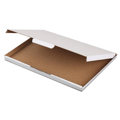 100x Mailing Box Super Flat Rigid Envelope Mailer Diecut A4 310x220x16mm - Payday Deals