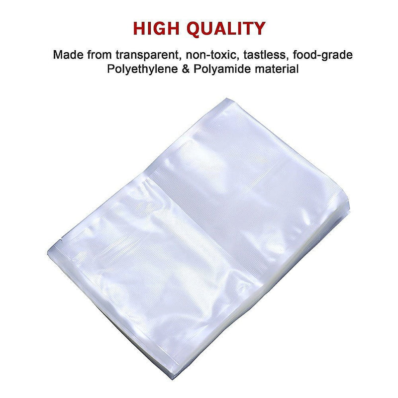 100x Vacuum Sealer Bags Food Storage Saver Heat Seal Cryovac 20cm x 30cm Payday Deals