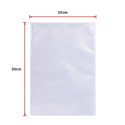 100x Vacuum Sealer Bags Food Storage Saver Heat Seal Cryovac 20cm x 30cm Payday Deals