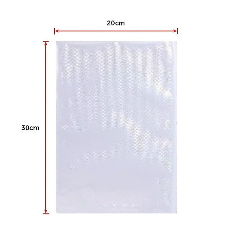 100x Vacuum Sealer Bags Food Storage Saver Heat Seal Cryovac 20cm x 30cm Payday Deals