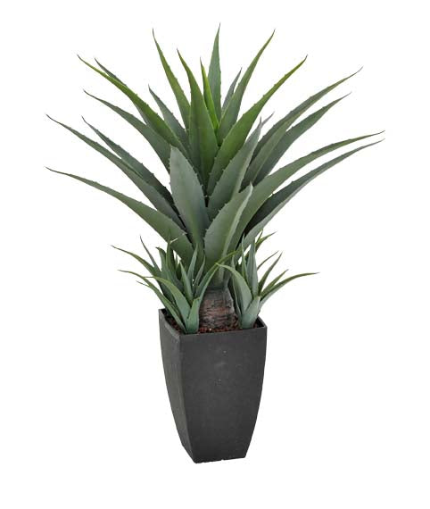 Artificial Agave 73cm In A Decorative Black Pot - Payday Deals