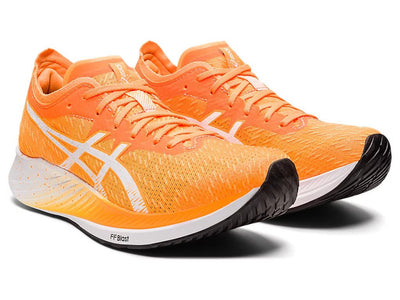 Asics Womens Magic Speed Sneakers Runners Running Shoes - Orange/Pop White