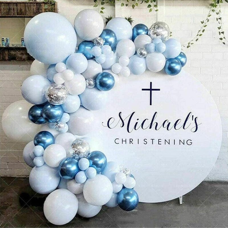 104PCS Blue Balloon Arch Kit Set Garland Birthday Wedding Baby Shower Party Decor Payday Deals