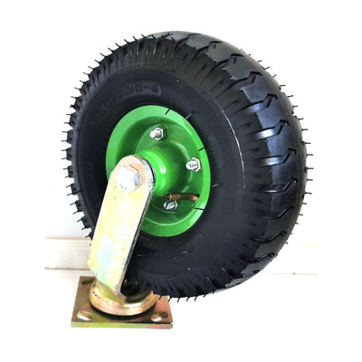 10Inch Swivel Castor Caster Pneumatic Tyres Tyre Wheels Trolley Cart Wheelbarrow Payday Deals