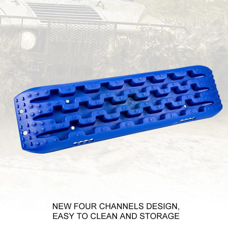 10T Blue 4WD Recovery Tracks Off Road 4x4 Snow Mud New Sand Track