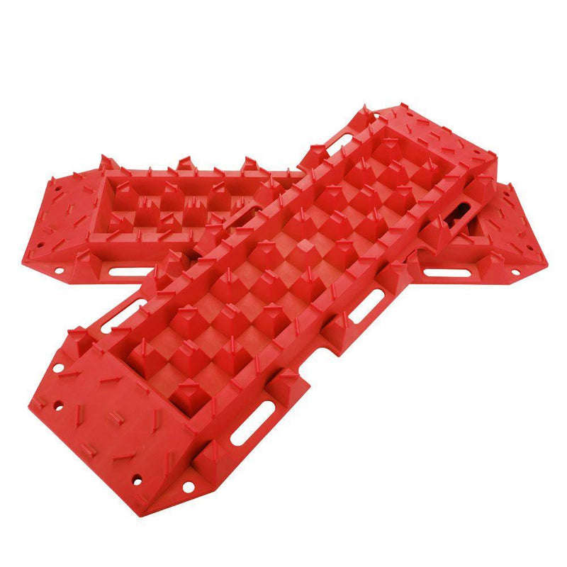 10T Heavy Duty Recovery Tracks Sand Track Snow Mud Tracks 10T Vehicle Red 4WD
