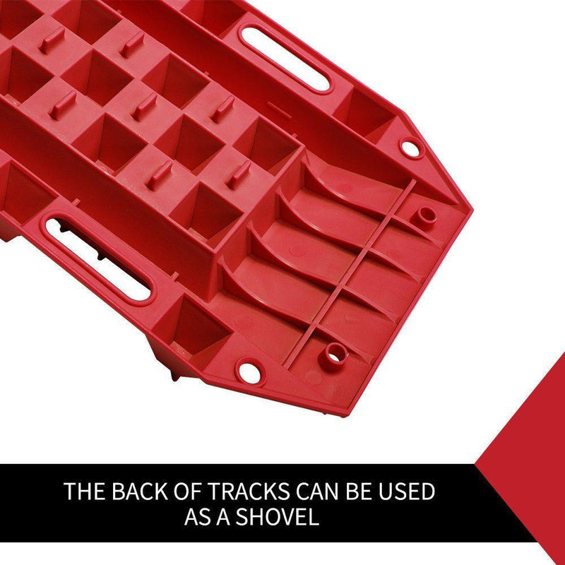 10T Heavy Duty Recovery Tracks Sand Track Snow Mud Tracks 10T Vehicle Red 4WD