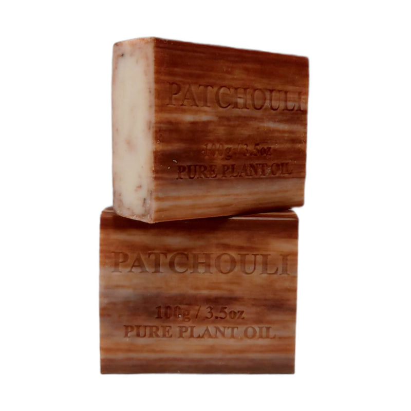 10x 100g Plant Oil Soap Patchouli Scent Pure Natural Vegetable Base Bar Payday Deals