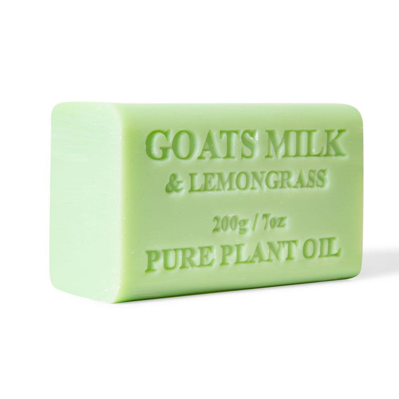 10x 200g Goats Milk Soap Bars Lemongrass Scent Pure Natural Australian Skin Care Payday Deals