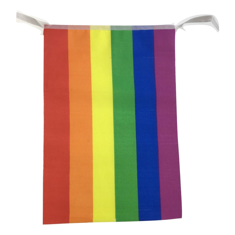 10x 3.6m RAINBOW BUNTING FLAG Party Banner Stall Flags Decor Gay Pride LGBT BULK Payday Deals