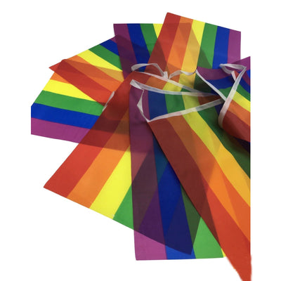 10x 3.6m RAINBOW BUNTING FLAG Party Banner Stall Flags Decor Gay Pride LGBT BULK Payday Deals
