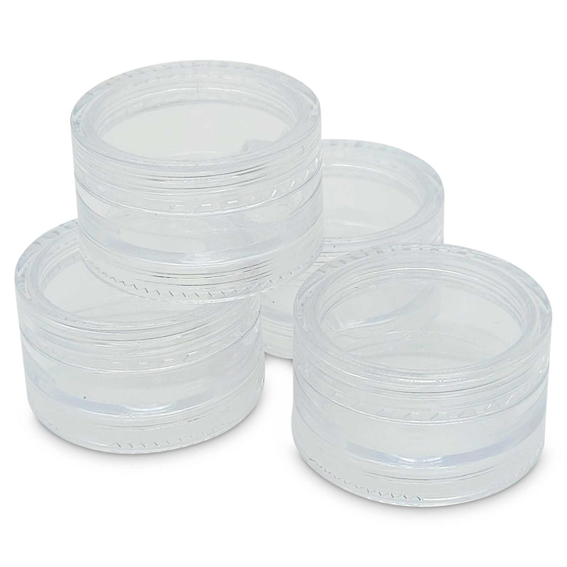 10x 3ml Lip Balm Containers Jars + Lids - Small Cosmetic Cream Sample Pot Payday Deals