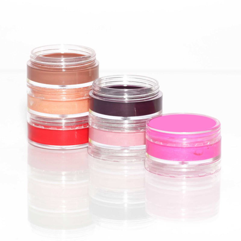 10x 3ml Lip Balm Containers Jars + Lids - Small Cosmetic Cream Sample Pot Payday Deals