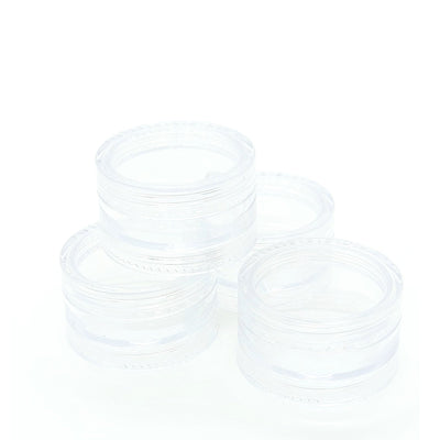 10x 3ml Lip Balm Containers Jars + Lids - Small Cosmetic Cream Sample Pot Payday Deals