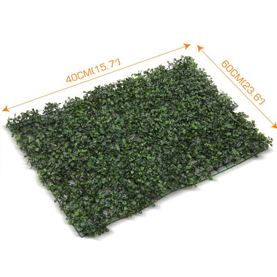 10x Artificial Boxwood Hedge Fake Vertical Garden Green Wall Mat Fence Outdoor Payday Deals