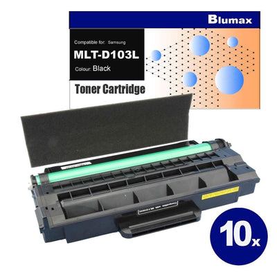 10x Blumax Alternative for Samsung MLT-D103L Black Toner Cartridges