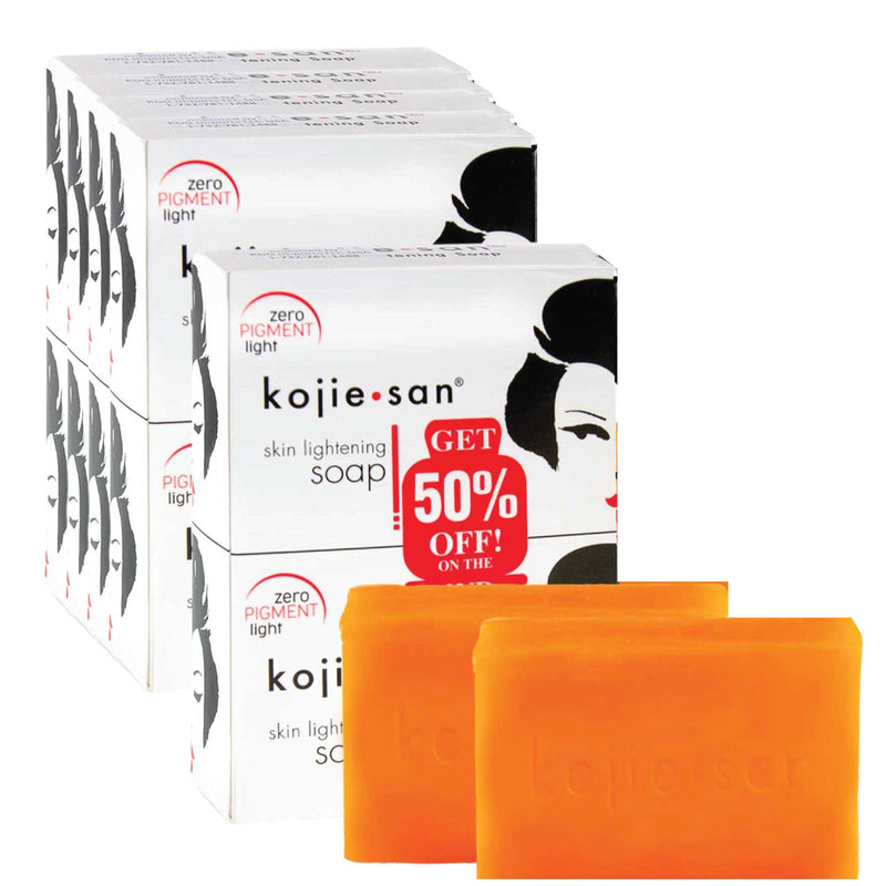 10x Kojie San Soap Bars - 135g Skin Lightening Kojic Acid Natural Original Bar Payday Deals