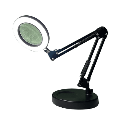 10X Magnifying Glass Desk Light Magnifier LED Lamp Reading Lamp With Base