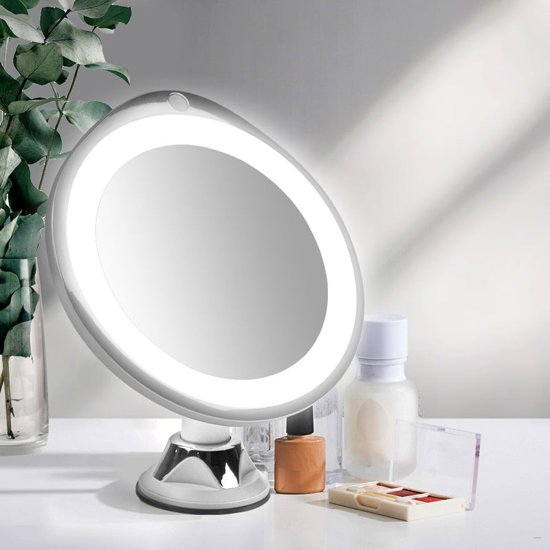 10x Magnifying Makeup Vanity Cosmetic Beauty Bathroom Mirror with LED Light Payday Deals