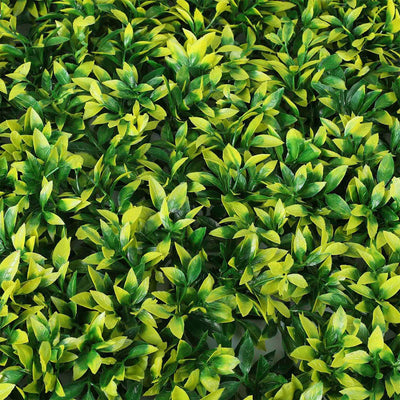 10x Marlow Artificial Boxwood Hedge Fence Fake Vertical Garden Green Outdoor Payday Deals