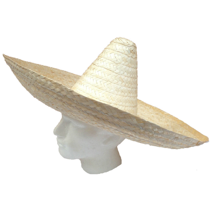 10x Mexican SOMBRERO Beige Fancy Dress Straw Party Costume Hat Cap Spanish BULK Payday Deals