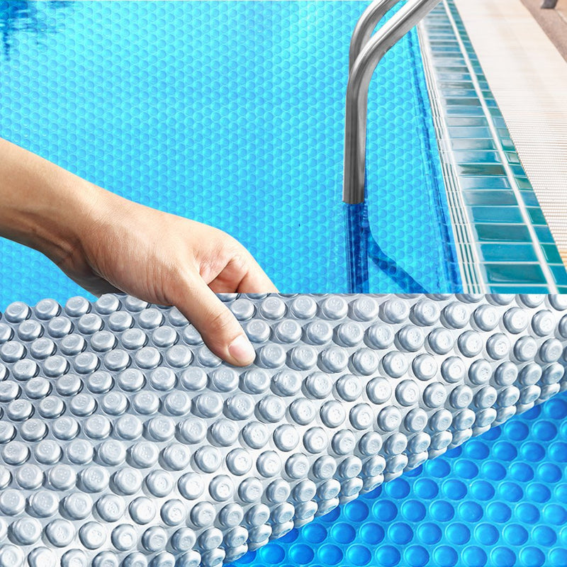 10x4.7M Real 400 Micron Solar Swimming Pool Cover Outdoor Blanket Isothermal Payday Deals