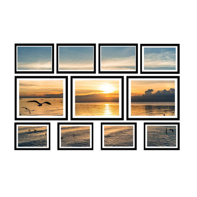 Artiss Photo Frames 11PCS  5x7in 6x8in 8x10in Hanging Wall Frame Black