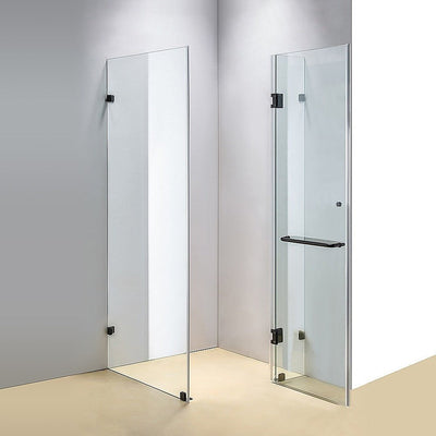 110 x 200cm Wall to Wall Frameless Shower Screen 10mm Glass By Della Francesca Payday Deals