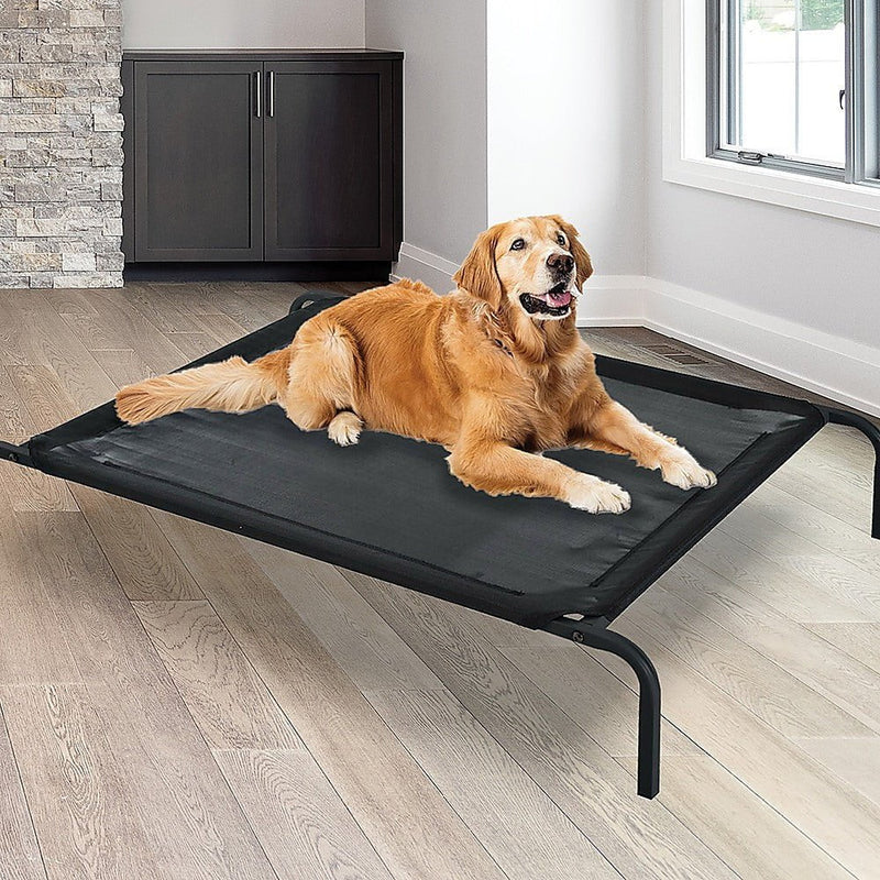110 x 80cm Elevated Pet Sleep Bed Dog Cat Cool Cot Home Outdoor Folding Portable Payday Deals