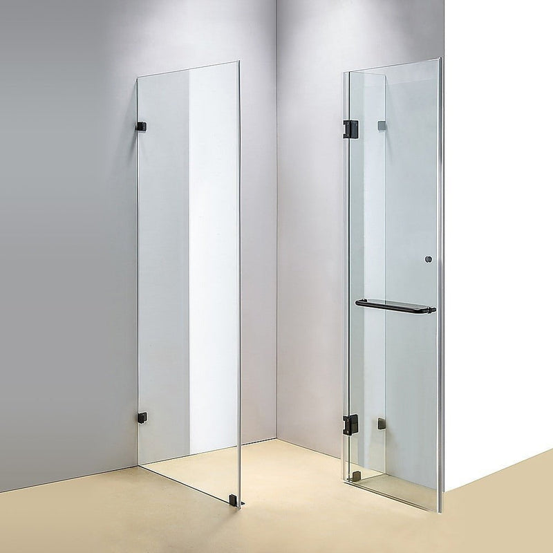 1100 x 1000mm Frameless 10mm Glass Shower Screen By Della Francesca Payday Deals