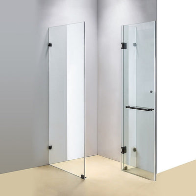 1100 x 700mm Frameless 10mm Glass Shower Screen By Della Francesca Payday Deals