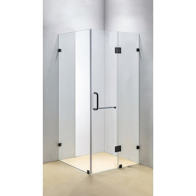 1100 x 900mm Frameless 10mm Glass Shower Screen By Della Francesca Payday Deals