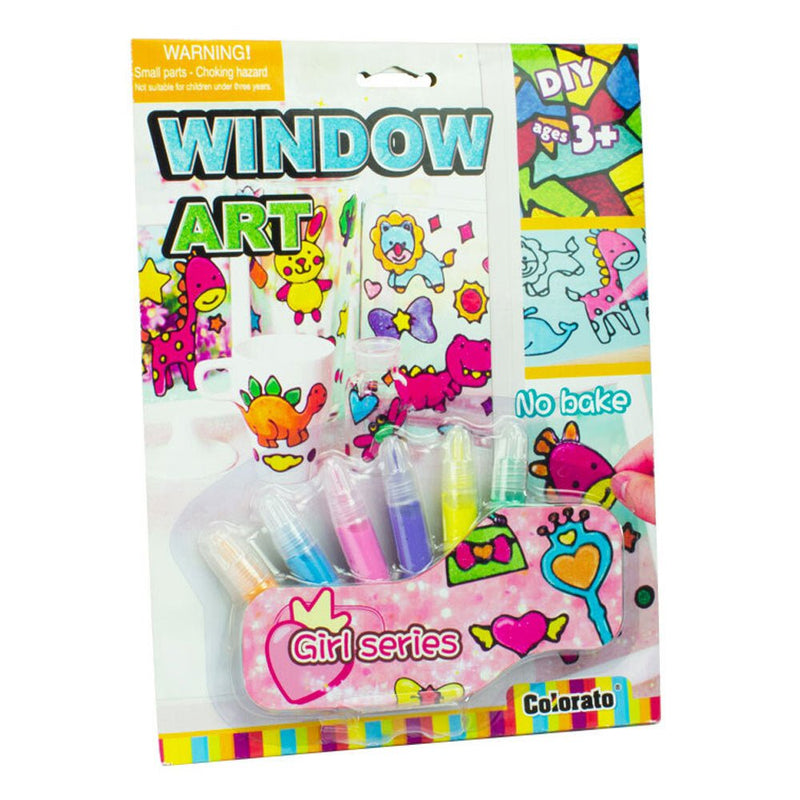 Artrain DIY Kids Toy Glitter Make Your Own Window Art Girl Series Ages 3+
