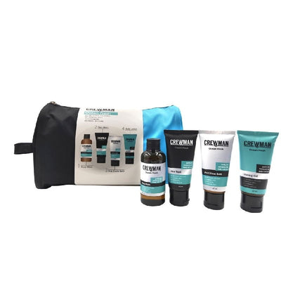 Crewman Ocean Fresh Mens Bath Gift Pack Set Body Wash Shaving Gel Face Wash 60ml