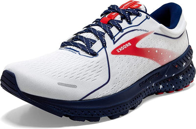 Brooks Men's Adrenaline GTS 21 Sneakers Shoes Athletic Running - White/Navy