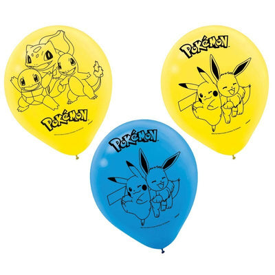 Pokemon Classic Latex Balloons 6 Pack