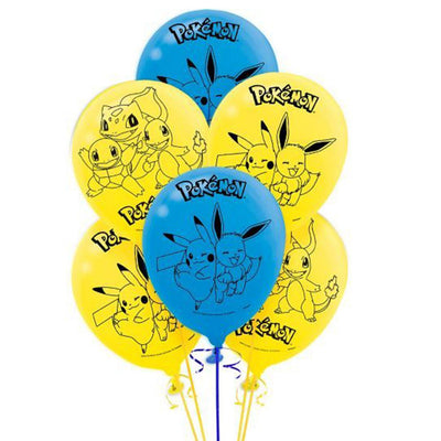 Pokemon Classic Latex Balloons 6 Pack