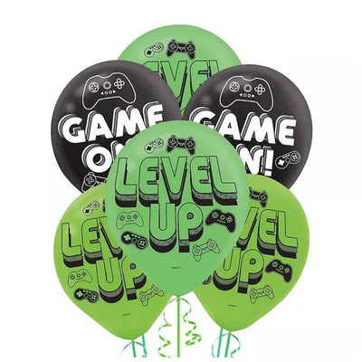 Level Up Gaming Latex Balloons 6 Pack