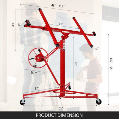 11FT Drywall Panel Lifter Gyprock Plasterboard Sheet Board Hoist Lift Payday Deals