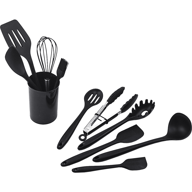 11pcs Kitchen Utensil Set Silicone Heat-Resistant Non-Stick Kitchen Utensils kit Payday Deals