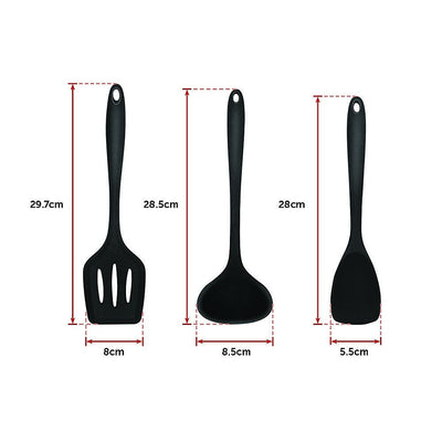 11pcs Kitchen Utensil Set Silicone Heat-Resistant Non-Stick Kitchen Utensils kit Payday Deals