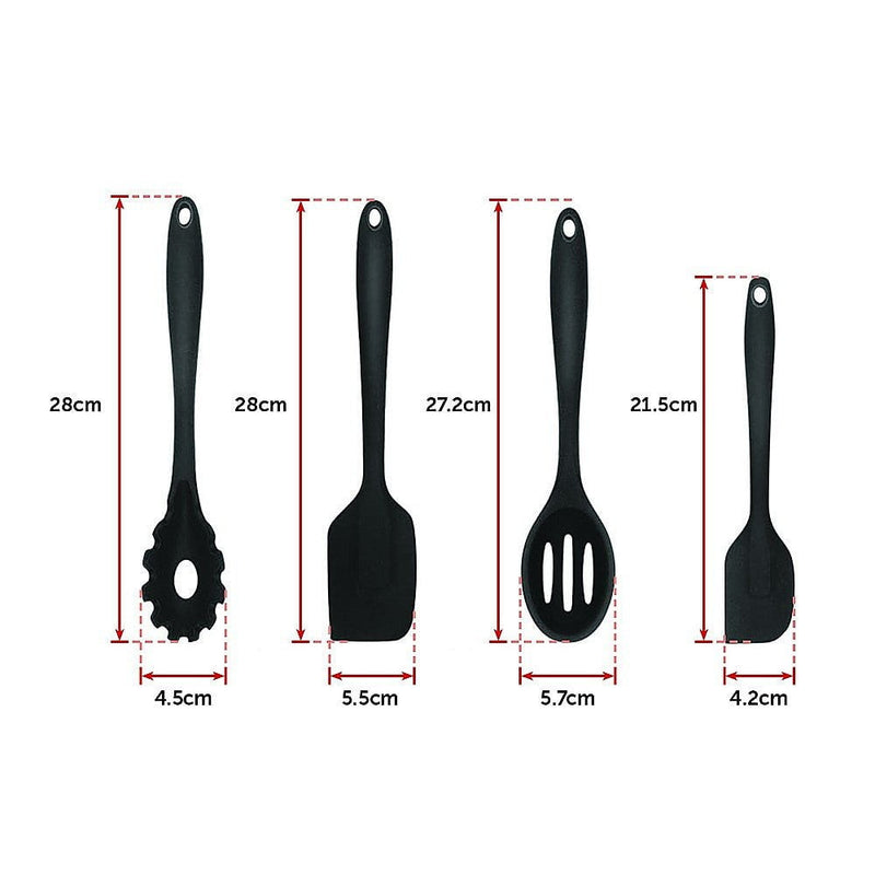 11pcs Kitchen Utensil Set Silicone Heat-Resistant Non-Stick Kitchen Utensils kit Payday Deals