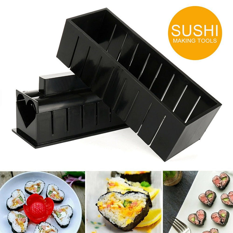 11PCS Sushi Maker Kit Rice Roll Mold Kitchen Gadgets DIY Chef Mould Roller Tool Payday Deals