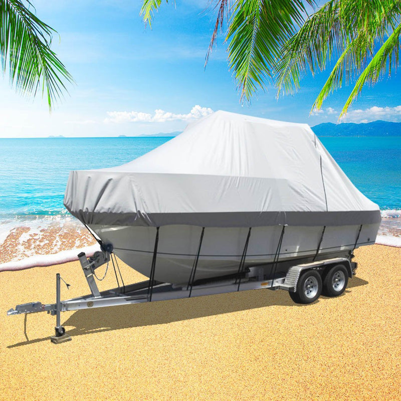 12-14 FT Boat Cover Trailerable Weatherproof 600D Jumbo Marine Heavy Duty Payday Deals