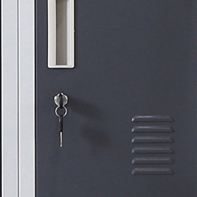 12-Door Locker for Office Gym Shed School Home Storage - Standard Lock with Keys Payday Deals