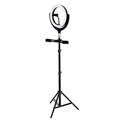 12'' LED Ring Light with Tripod Stand Phone Holder Dimmable Selfie Studio Lamp Black Payday Deals